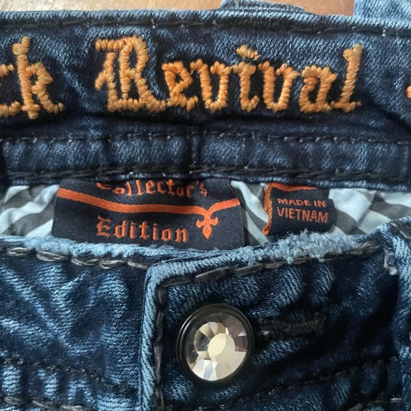 Rock Revival Collector’s Edition Mid Rise Carmine Skinny Jeans Sz 27 - Picture 11 of 11